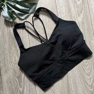 Lululemon Athletica Longline Black Women's Sports Bra Size 6 NEW